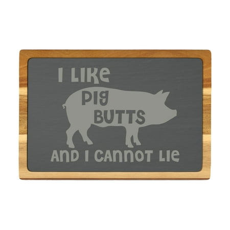 

ThisWear Kitchen Decor I Like Pig Butts and I Cannot Lie Rectangle Slate Cutting Board