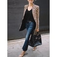 thumbnail image 6 of Coduop Lady Casual Slim Solid Suit Blazer Jacket Coat Outwear Women Leopard S-5XL, 6 of 6