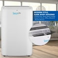 thumbnail image 5 of SereneLife Compact Home AC Cooling Unit with Built-in Dehumidifier & Fan Modes, 14,000 BTU, (White), 5 of 7