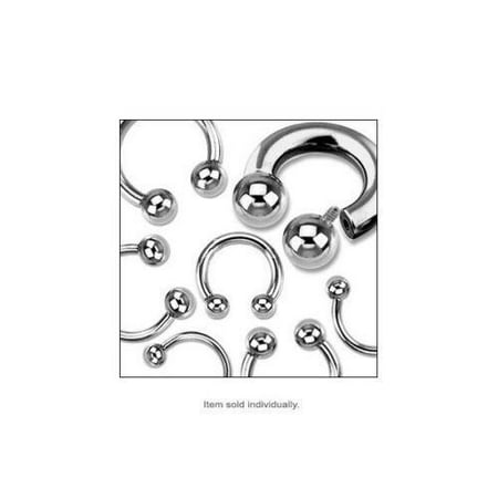 - Circular barbell Body Jewelry Horseshoe Ring Surgical Steel Internally Threaded