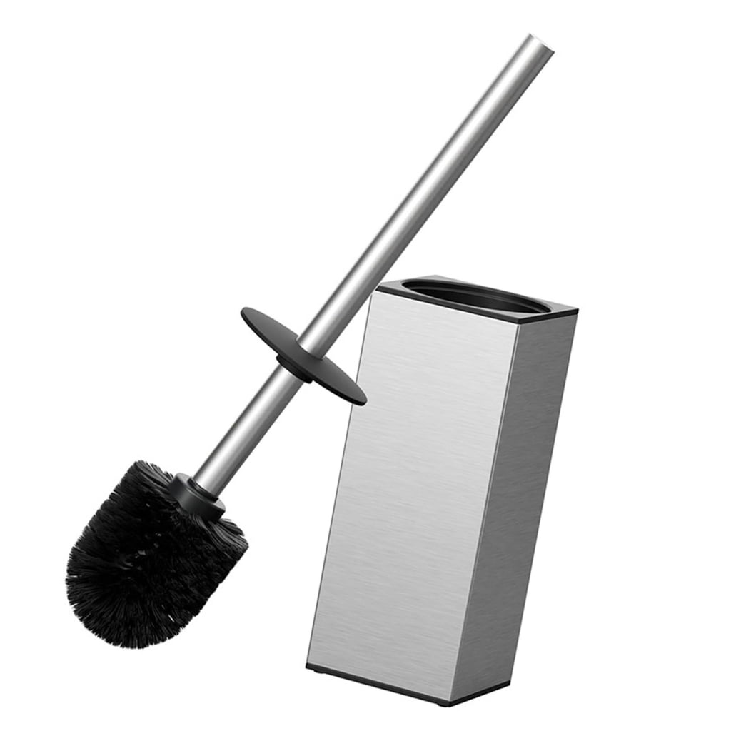 Soft Bristles Toilet Brush & Holder Bathroom Toilet Bowl Brush Easy to Clean