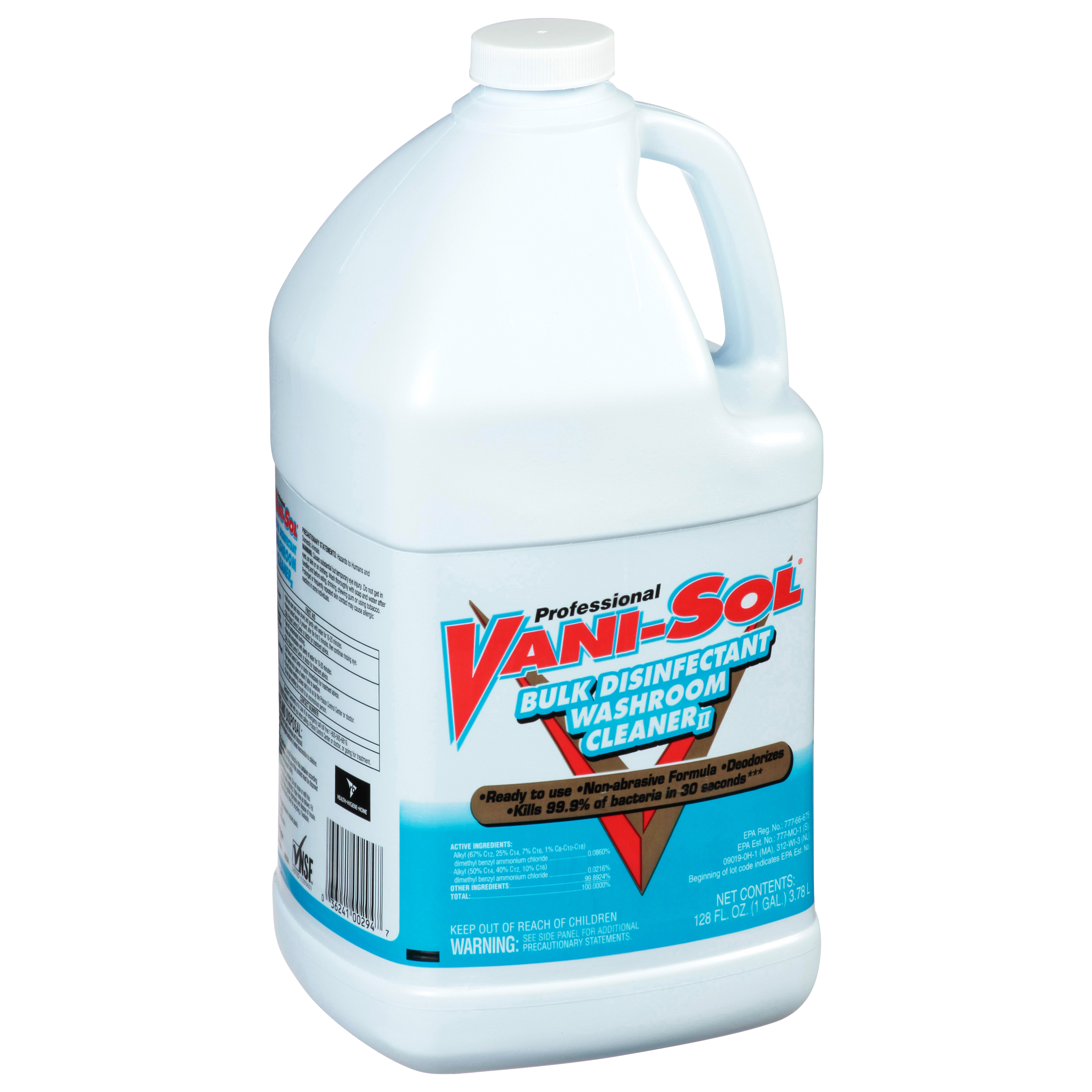 VANI-SOL Professional Disinfectant Washroom Cleaner, 1 gal Bottle