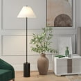 thumbnail image 3 of Henn&Hart 64" Silver Floor Lamp, 3 of 5