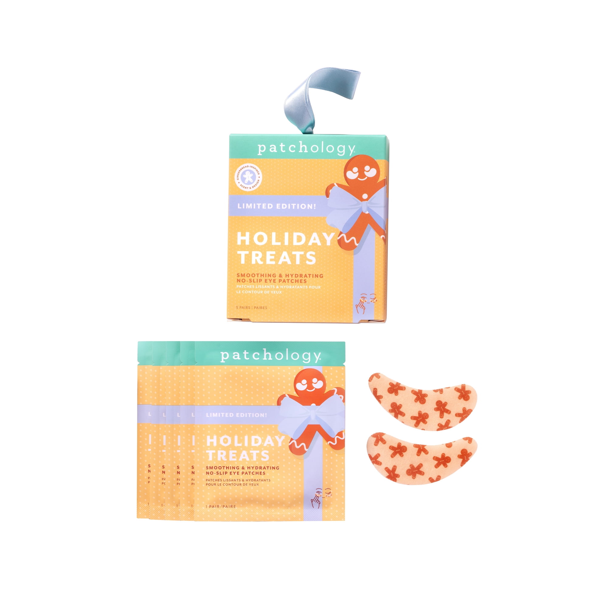 Patchology Holiday Treats L.E. Gingerbread-Inspired No-Slip Eye Patches