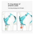 thumbnail image 2 of Yidarton New Dog Leash Vest Chest Strap Reflective Breathable Walking Cat Rope Dog Rope Spot Lake Blue M, 2 of 12