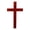 Dark Red, variant on OFFIGAM Church Wall Hanging Cross Decoration Wooden Craft Cross Wall Pendant Decor