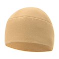 thumbnail image 2 of Winter Fleece Beanie Thicken Comfortable Lightweight Warm Solid Color Breathable Khaki, 2 of 9