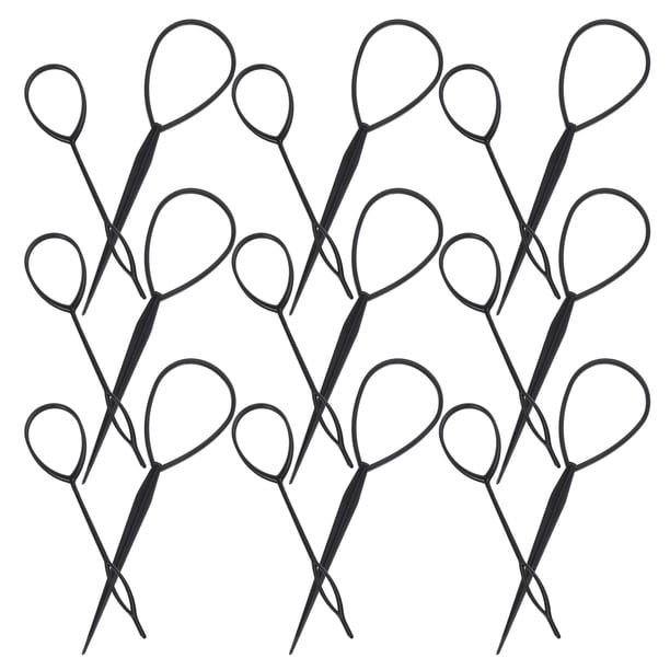 GOOHOCHY Juego de 20 herramientas para trenzar el cabello de niños, herramienta para pasar el cabello, kit multifuncional para peinar el cabello de niños, ideal para trenzas, uso en el hogar y la