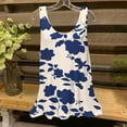 thumbnail image 2 of GERsome Womens Tank Tops Crewneck Loose Fit Floral T Shirts Casual Flowy Sleeveless Tunic Shirts S-2XL, 2 of 4