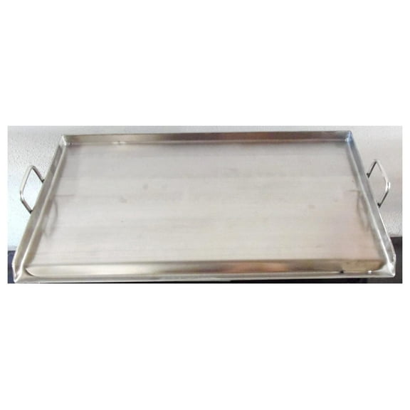 32" x 17" Stainless Steel Comal Flat Top BBQ Cooking Griddle For Stove or Grill