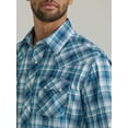 thumbnail image 3 of Wrangler Men's Retro Plaid Print Short Sleeve Snap Western Shirt - 112346240 XX-, 3 of 4