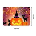 thumbnail image 3 of Haiem Halloween Front Door Mat Indoor Outdoor Entrance, Waterproof All-Season, All-Weather Doormat, Durable Flannel Fabric, Fade Resistant, Low Profile, 16x24in, 3 of 9