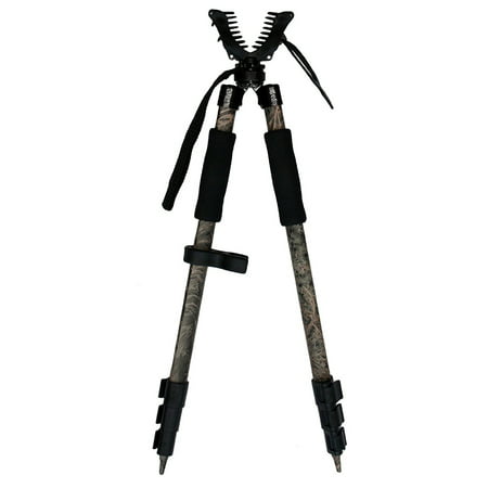 Leader Accessories Adjustable Lightweight Aluminum Shooting Stick Bipod 25-64 inch Mossy (Best Lightweight Bipod For Ar15)