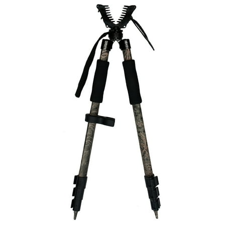 Bipod Shooting Stick Leader Accessories Adjustable Lightweight Aluminum Shooting Stick Bipod 25-64 inch Mossy Oak ()