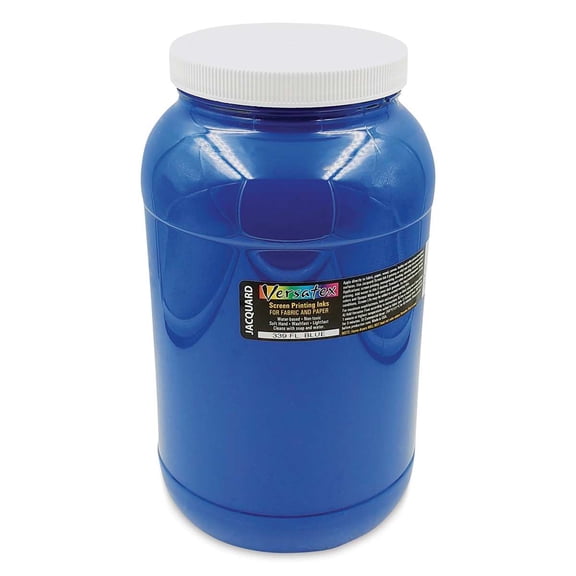 Jacquard Versatex Screen Printing Ink - Fluorescent Blue, 128 oz jar
