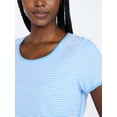 thumbnail image 5 of Joyspun Women's Lightweight Short Sleeve Sleep Tee and Shorts Set, 2-Piece, Sizes XS-3X, 5 of 6