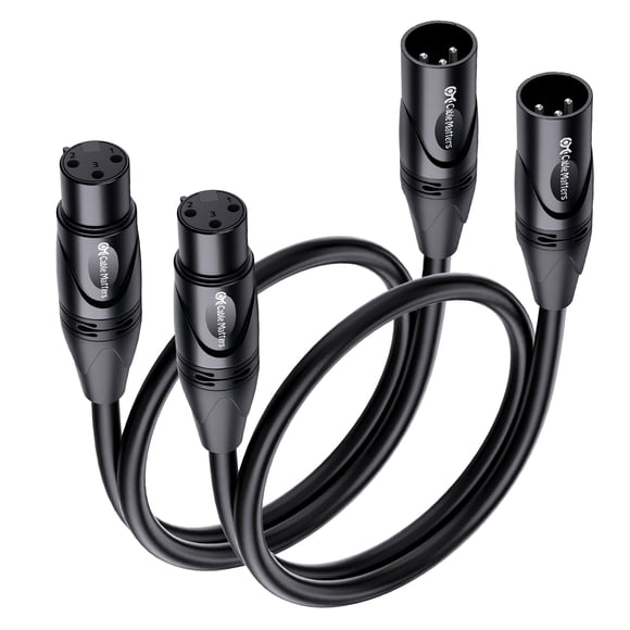 Cable XLR a XLR Matters Premium Short de 30 cm, paquete de 2