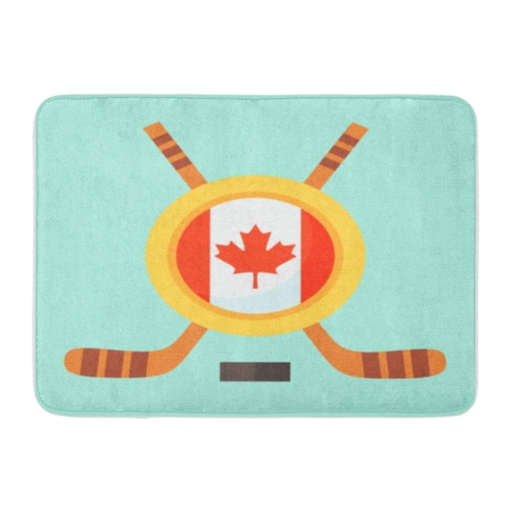 LADDKE Universal Symbol for International Hockey Tournament Championship Cup Doormat Floor Rug Bath Mat 30x18 inch