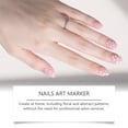 thumbnail image 3 of HUISZJ 12 Colors Nail Art Markers, Nail Point Graffiti Dotting Pen, Drawing Painting Liner Brush for Gel Nails (Pink), 3 of 8