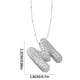 thumbnail image 1 of Collar Colgante de Oro Collar de Carta Incrustado con Collar de Cobre Hueco, Collar Colgante de Diamante de Carta Collar de Carta de Oro, 1 of 3