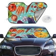 thumbnail image 4 of Goofa Vegetable Printed Car Windshield Sunshade,Foldable Reflective Sun Visor,UV Protection Heat Blocker Sunshade,Car Cooling Accessory-Medium, 4 of 7