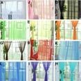 thumbnail image 4 of Curtains for Living Room 1 Pack Sheer Curtains 80 Inch L Panels Set Transparent Voile Rod Pocket Sheer Window Drapes Cortinas Curtains for Bedroom Wedding Party Background, 4 of 8