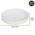 thumbnail image 2 of mDesign Lazy Susan Metal Turntable 12" Spinner, Kitchen Organization - White, 2 of 6