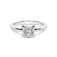 thumbnail image 3 of IGI Certified 4 Carat Princess Shape Lab Grown Diamond Engagement Ring | 14K White Gold | Mabel Petal Solitaire Diamond Ring | FG-VS1-VS2 Quality Friendly Diamonds, 3 of 6