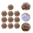 thumbnail image 3 of 10 Pcs Fleurs en Toile de Jute Artisanat Fait Main Fleurs Décoration en Jute pour Bricolage, 3 of 9