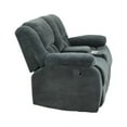 thumbnail image 4 of Armada Manual Recliner Loveseat Made with Chenille Fabric in Green, 4 of 10