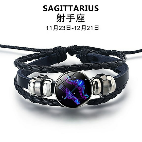 Wioihee Under $2.00 Men's and Women's Bracelets Twelve Leather Rope Bracelet