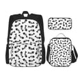 thumbnail image 1 of Easygdp Fish Bone Mochila para Niños y Niñas con Set de Caja de Almuerzo y Estuche para Lápices 3 en 1, Mochila Escolar Estampada para Adolescentes, 1 of 7