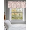 thumbnail image 3 of Red Pastoral Flowers Valances for Windows, Rod Pocket Kitchen Valance Curtains - Soft & Washable Small Window Treatment for Living Room,&nbsp;Bathroom, Vintage Farmhouse Pattern, 54x18inch, 3 of 9