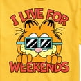 thumbnail image 3 of Garfield - I Live For Weekends - Men's Short Sleeve Graphic T-Shirt, 3 of 5