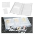 thumbnail image 3 of facefd PVC Jewelry Storage Organizer for Earrings Album Cards 84 Grids 10 Bags 35g, 3 of 9