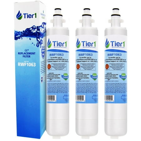 

Tier1 RPWF Refrigerator Water Filter 3-pk | Replacement for GE RPWF (NOT RPWFE) WSG-4 MPF15350 DWF-36 R-3600 OPFG3-RF300 RWF3600A WD-RPWF WF277 Fridge Filter