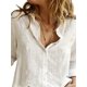thumbnail image 2 of QUTETN Women Linen Long Sleeve Shirts Summer Fall Casual Loose Button Blouse Tops Office Lady Outwear Top, 2 of 4