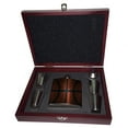 thumbnail image 2 of KuzmarK 6 oz. Stainless Steel Flask Set in Rose Wood Presentation Box -  Basketball Life, 2 of 2