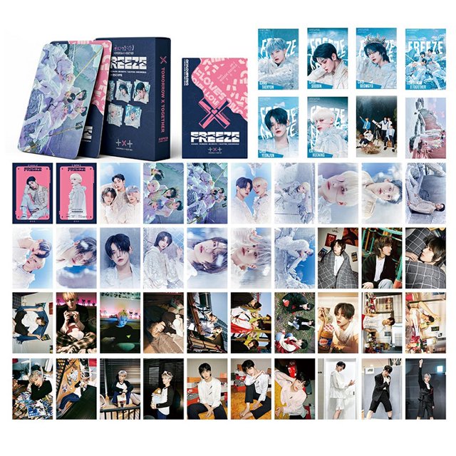 54pcs/box 2022 TXT Tarjetas Fotográficas Tentación Wonderland Álbum Mañana X Juntos Postal LOMO Gao Jiahui unisex