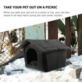 thumbnail image 4 of Maison pour Animaux de Compagnie Extérieure Maison pour Chat Imperméable Abri pour Chien Maison pour Chat Extérieure, 4 of 9