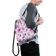 thumbnail image 2 of 13.5 x 16.5 Inch Waterproof Drawstring Backpack with Shoe Compartment – Lightweight Dry Wet Separation Gym Bag for Men Women & Teens, 2 of 5