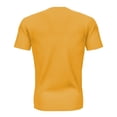 thumbnail image 4 of Men Summer Tops Pack Workout Short Sleeve Top Men Full Sleeve Scrub Top Size Open Short Athletic Tee Swim T Shirt Neck Shirt Pack Long T Shirts Fitted Tee Shirts Summer Men's Yellow S, 4 of 4