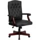 thumbnail image 1 of Silla de Oficina Ejecutiva Giratoria Flash Furniture FF775873676 Clásica con Brazos de Desplazamiento y Tapicería Suave Negro Flash Furniture FF775873676, 1 of 2