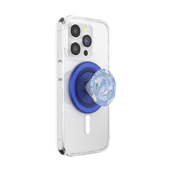 Soporte para teléfono PopSockets redondo compatible con MagSafe, color azul