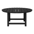 thumbnail image 3 of WestinTrends Malibu Low Outdoor HDPE Round Patio Coffee Table, Black, 3 of 15