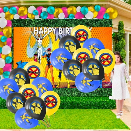 X-Men X Men Party Supplies Plates Decorations Birthday Cake Topper Banner Decor Backdrop Balloons