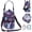 Blue Feather, variant on Insulated Water Bottle Holder for 32oz 40oz Bottles, Water Bottle Carrier Sling Bag with Strap and Phone Pocket, Crossbody Pouch for Walking Hiking Travel Gym Beach(Rose)