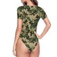 thumbnail image 4 of Naloa Camouflag Women's Short-Sleeved Onesie, One-Piece Swimsuit for Parties, dates, clubs - Medium, 4 of 9