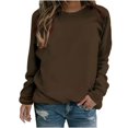 thumbnail image 1 of PENGXIANG Sweat-Shirts Décontractés à Col Rond à Manches Longues Ample Doux Pull Tops Automne Vêtements de Mode, 1 of 7