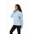 thumbnail image 5 of KVE Women's Softshell Jacket Light Hooded Windproof Coat Insulated Windbreaker for Outdoor Hiking Light Blue Small, 5 of 9